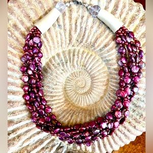 One of a kind Pearl necklace by JADU DESIGNS.